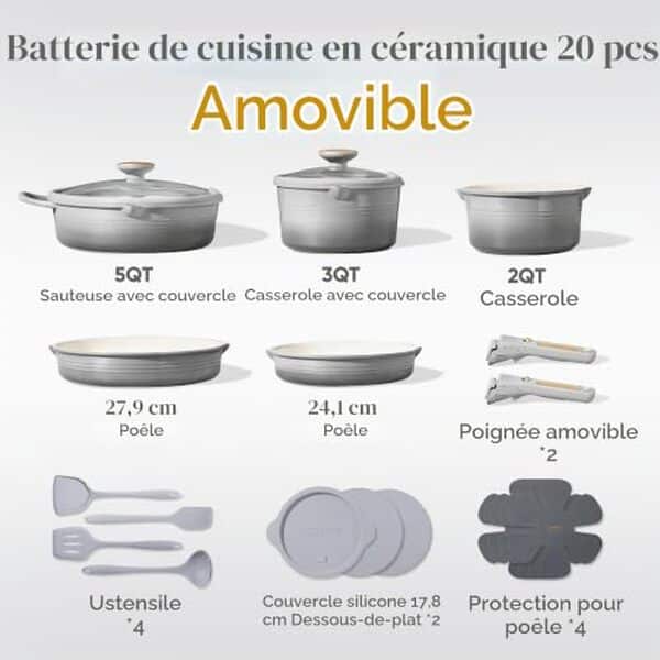 Découvrez notre test détaillé de la batterie de cuisine Carote 17 pièces antiadhésive : qualité, performance et durabilité analysées pour vous aider à bien choisir.