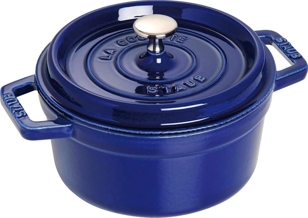 Test : cocotte ronde Staub en fonte 20 cm, bleu intense