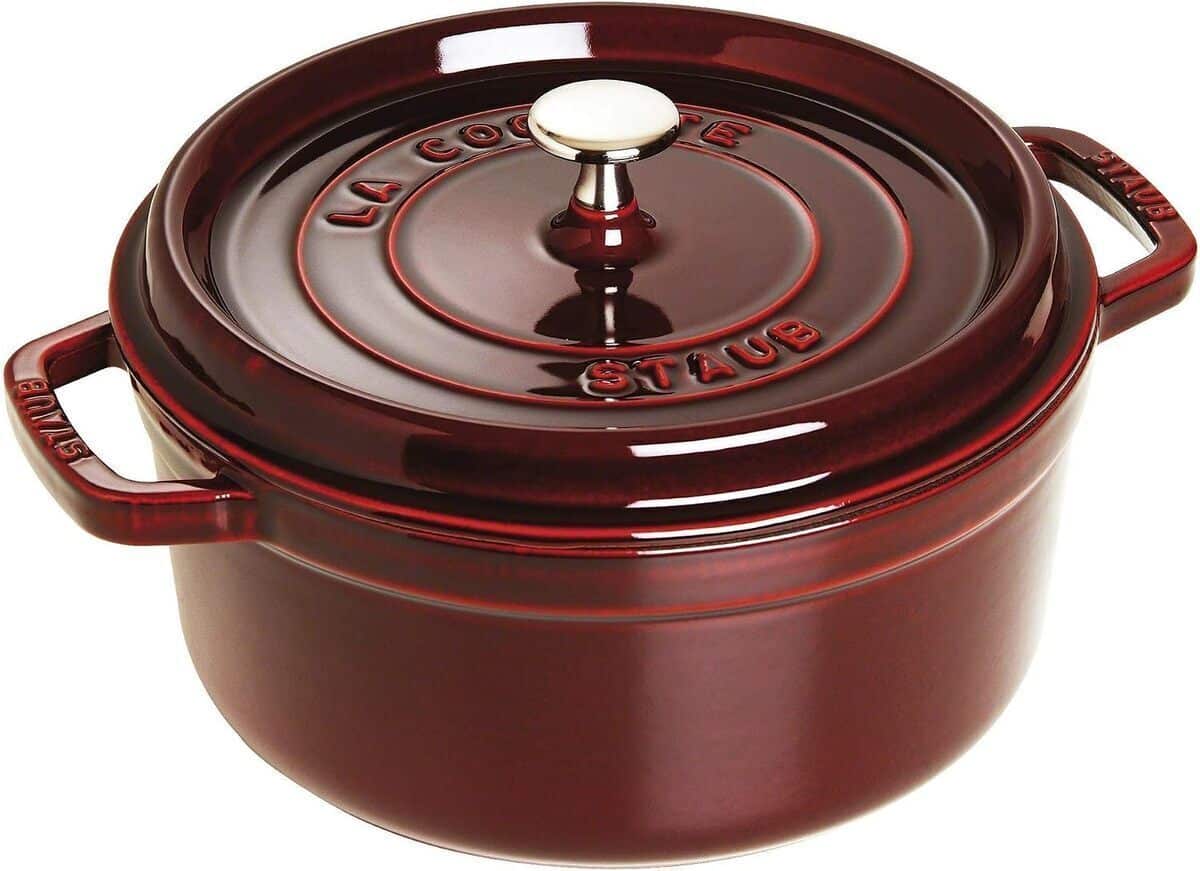 Test : cocotte Staub en fonte ronde 4L Grenadine