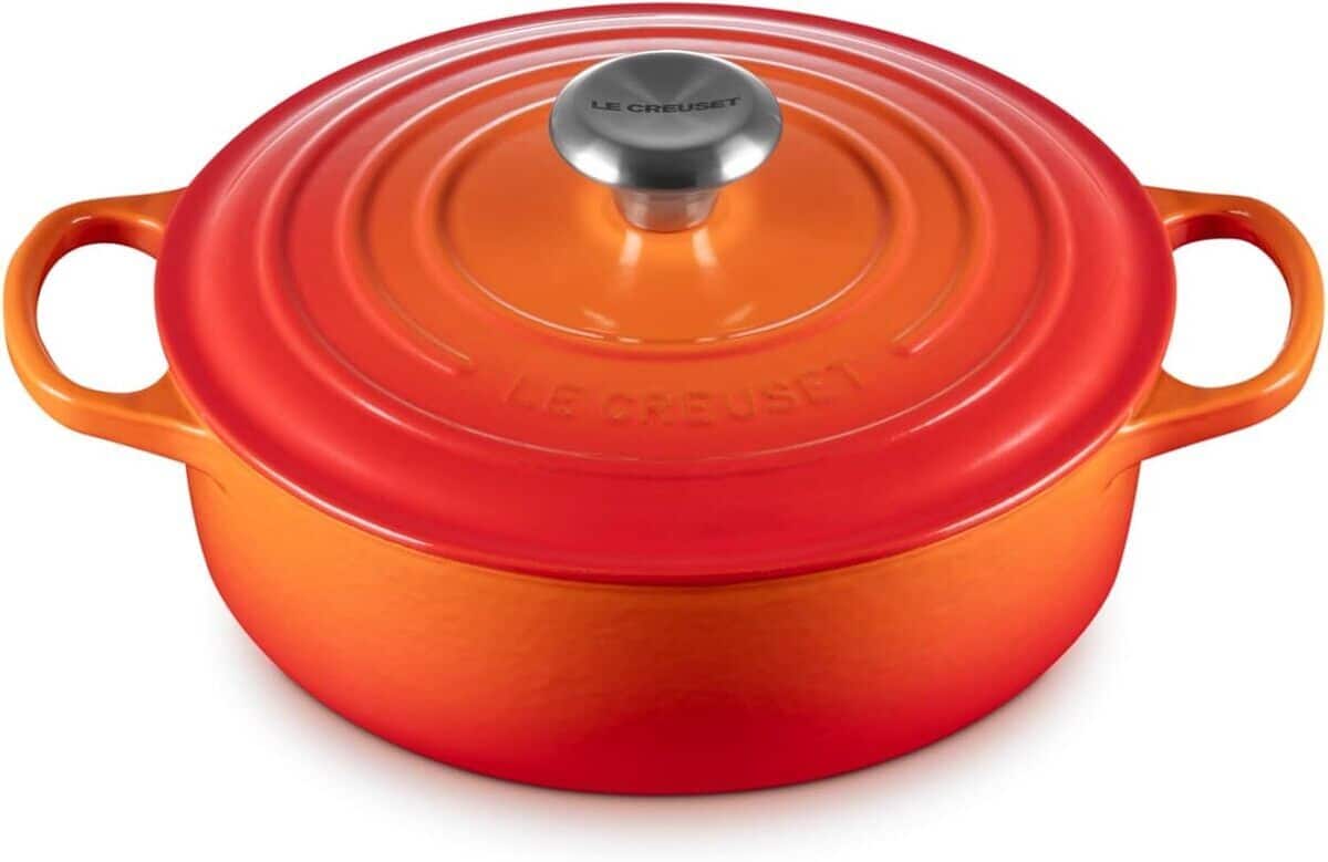 Test de la cocotte basse en fonte Le Creuset 30 cm