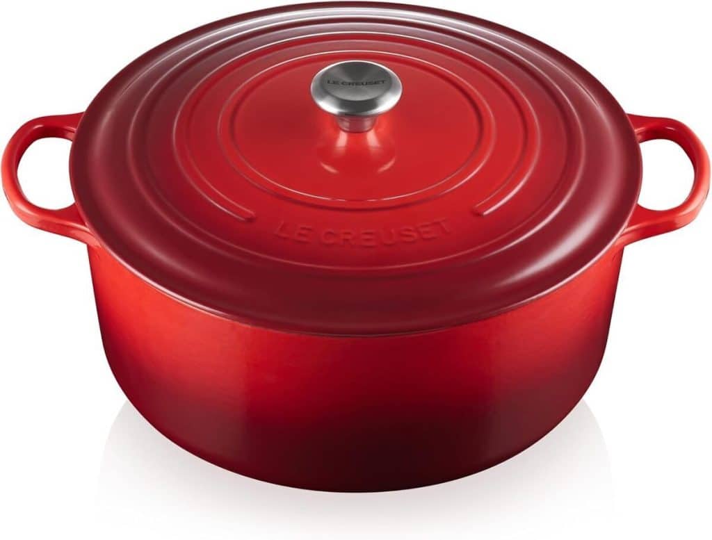 Test de la cocotte en fonte Le Creuset Signature 34 cm rouge