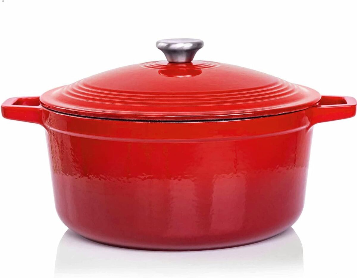 Test de la cocotte en fonte VeoHome rouge 6L : performance et saveurs
