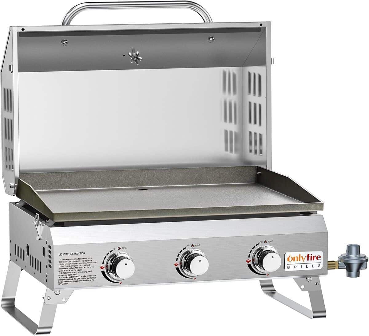 Test de la plaque de cuisson Onlyfire Grills 3 brûleurs portable