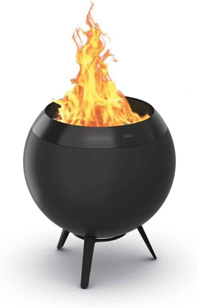 Test du brasero höfats Moon 45 All Black : design élégant et combustion optimisée