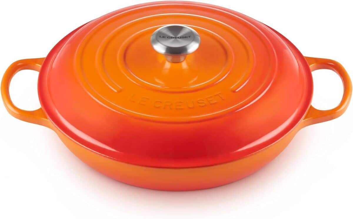 Test du faitout Le Creuset signature en fonte émaillée 30cm